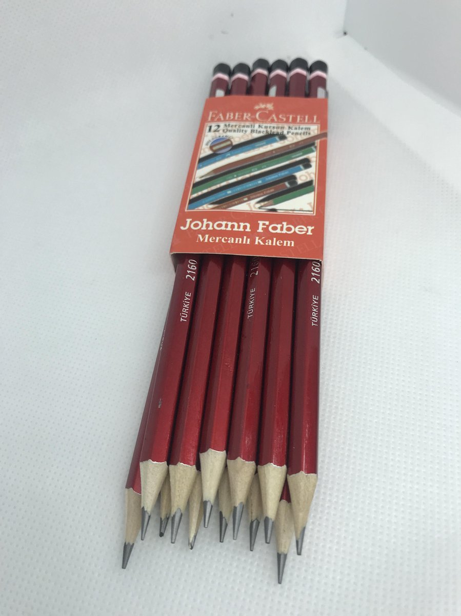 [12 stuks] Faber Castell potloden - HB - 2160 - tekenpotlood - schetspotlood - potlood