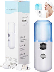 Nano Mist Sprayer – Gezichtssauna - Water Sprayer  – Mist Sproeier – Water Verstuiver - Wit