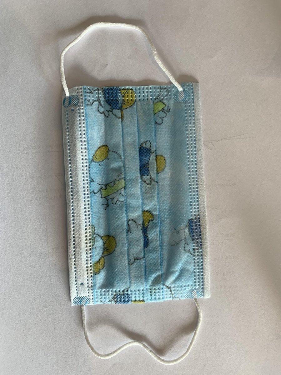 Kinder Wegwerp Mondkapjes | 50 Stuks | Eend