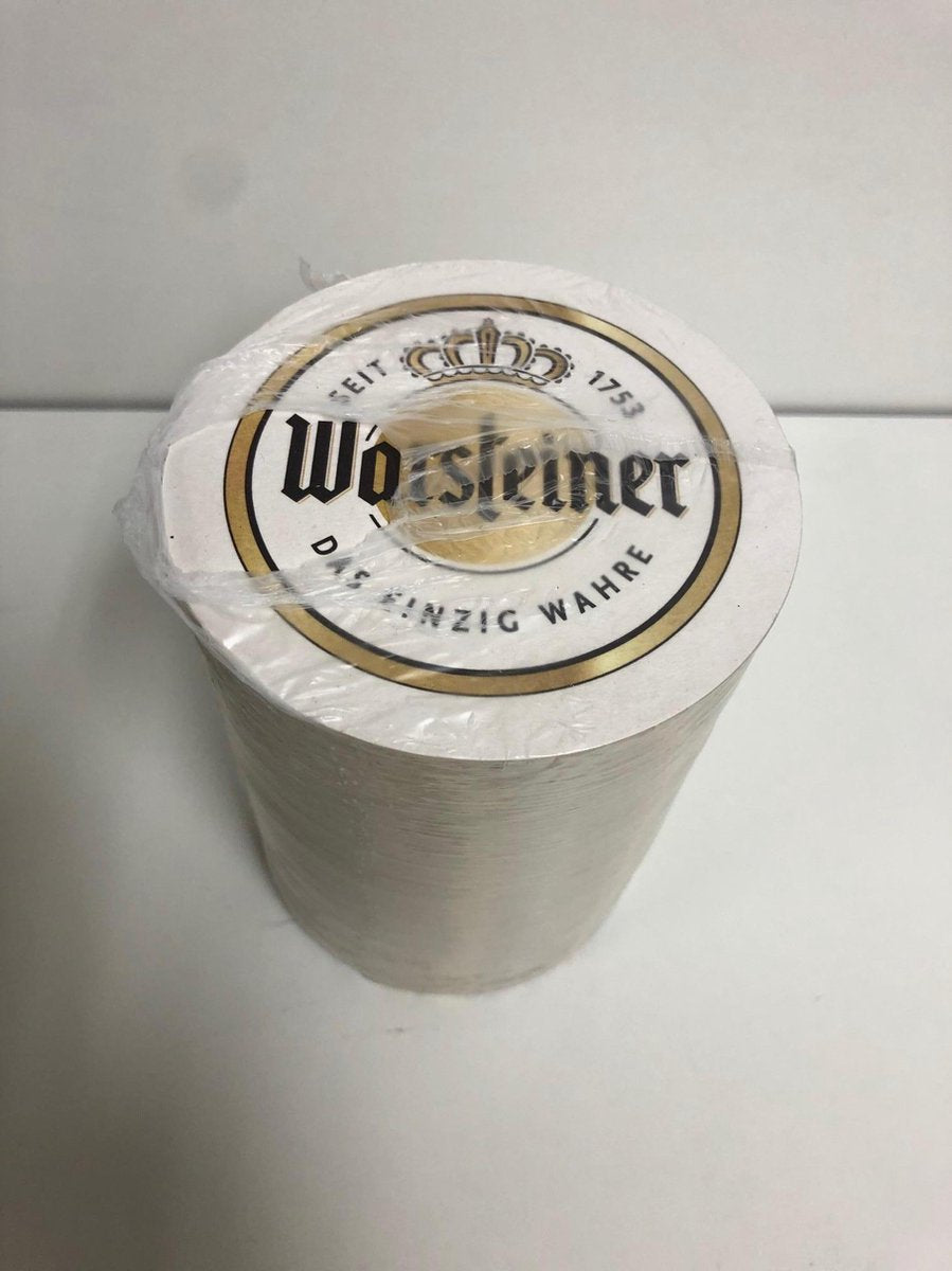 4x 100 (4 rollen) Warsteiner Bierviltjes biervilt bier vilt viltjes