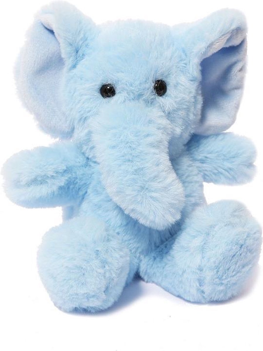 Soft Touch Knuffel Olifant Junior 15 Cm Polyester Blauw