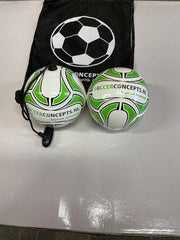 Mini Bal + Mini Soccer Bal aan koord - Voetbal - In draagtas - Maat 2