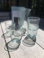 PASCALE NAESSENS SERAX 4 WATERGLAZEN EN 1 WATERKARAF (COMBINATIE WATERGLAS 4 STUKS EN 1 WATERKARAF)