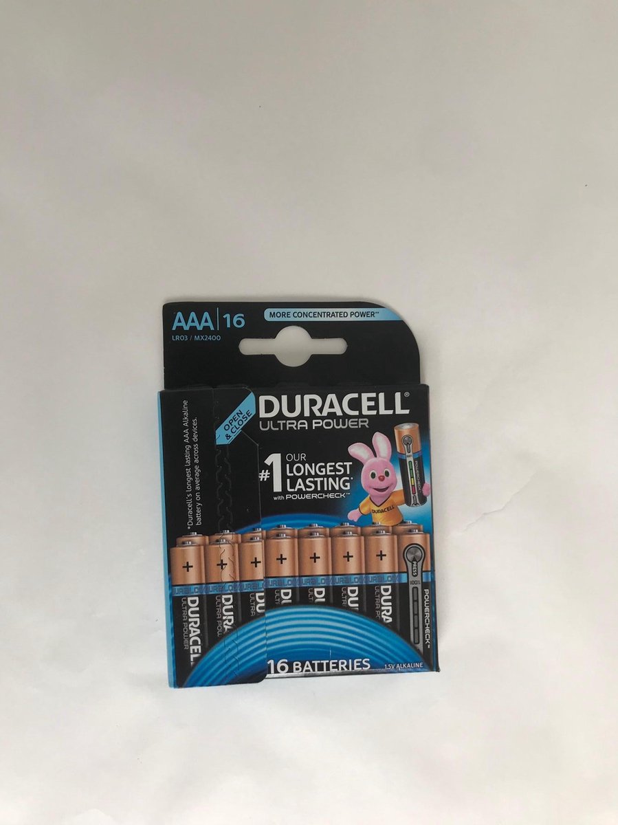 Batterijen aaa - Duracell ultra power - 16 stuks