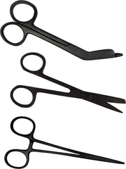 Verpleegkunde Scharen Set - Matt Black | Zorg - Zuster - Cadeau - Verpleegster - Accessoires