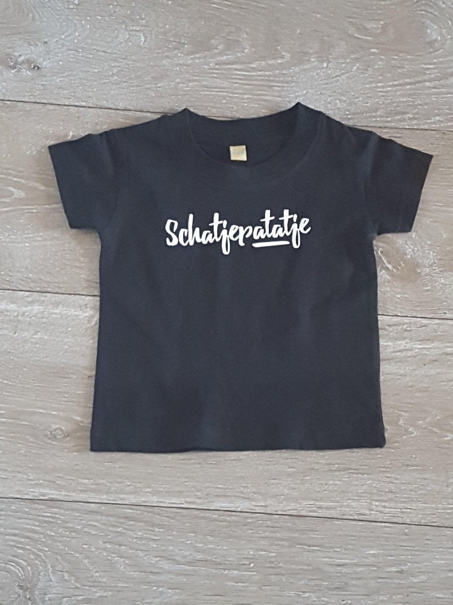 Babyshirt met opdruk ''Schatjepatatje" maat 68