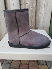HKM Davos waterproof en bontgevoerde (stal)schoen maat 35 grijs