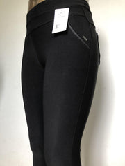 Comfortbroek/Legging - Damesbroek - Hoge taille – Zwart - Stretch – 4XL/5XL