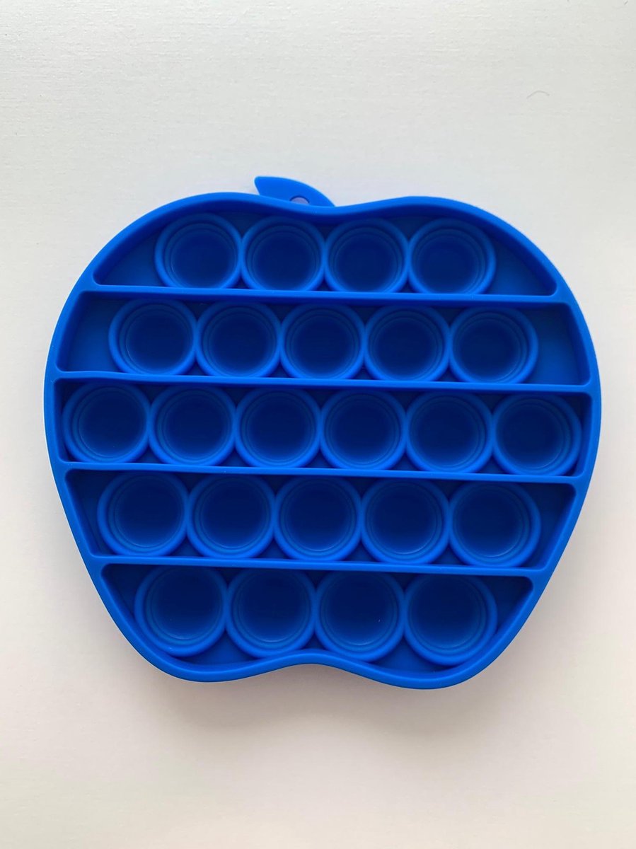 Pop Bubble - Pop it - fidget toy - Blauwe - Appel vorm - Speeltje - Nieuwe pop it - tiktok