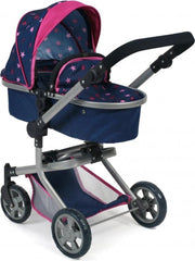 Bayer chic Poppenwagen Mika combi (blauw/roze/ster)