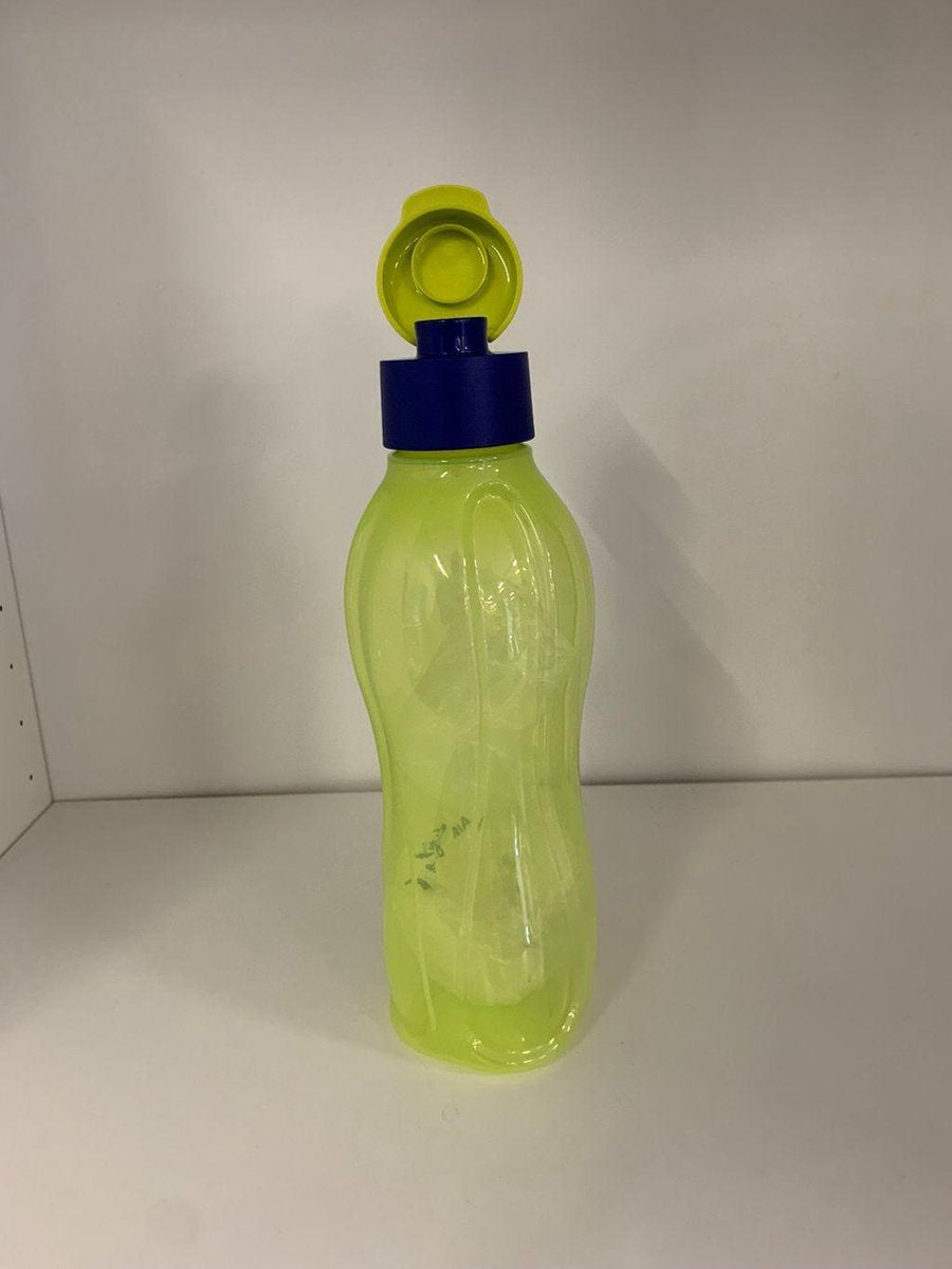 Tupperware Ecofles Plus 750ML - Drinkwaterfles - Outdoor - Fitness fles - Blauw kleur - Duurzaam en milieuvriendelijk.