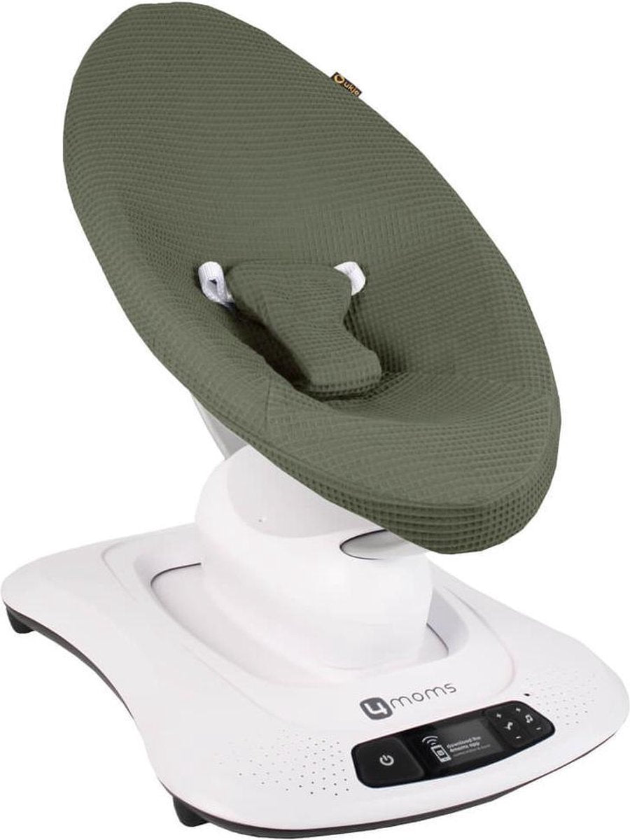 Ukje 4moms Mamaroo Wipstoel Hoes - Wafelstof - Groen