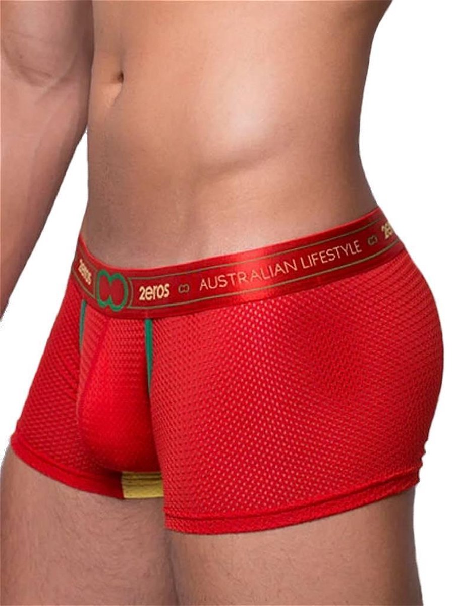 2EROS Aeolus Trunk Red Tempest Rood - MAAT XL - Boxershort Heren - Boxershorts voor Mannen - Mannen Cadeautjes