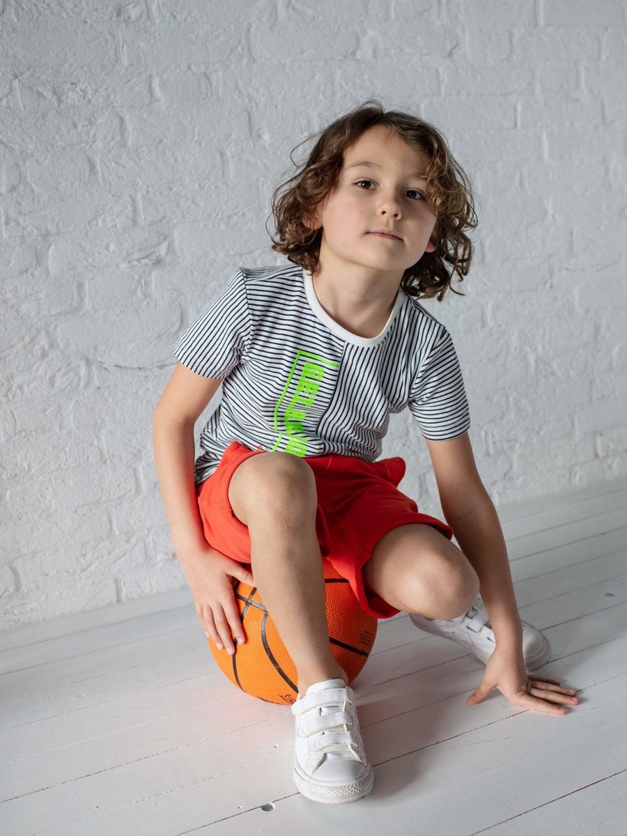 Quapi jongens t-shirt Ference Dark Blue Stripe