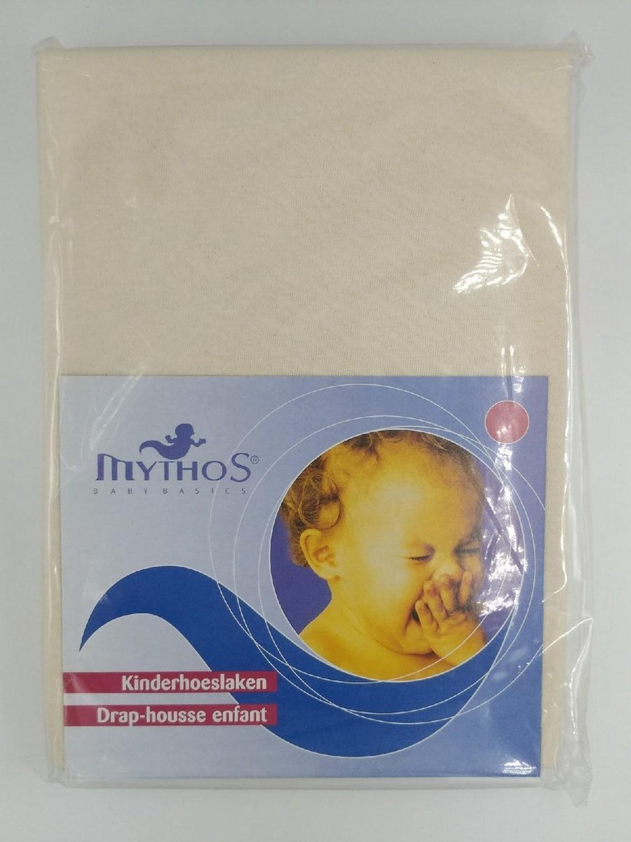 Mythos hoeslaken jersey ecru 70 x 140cm