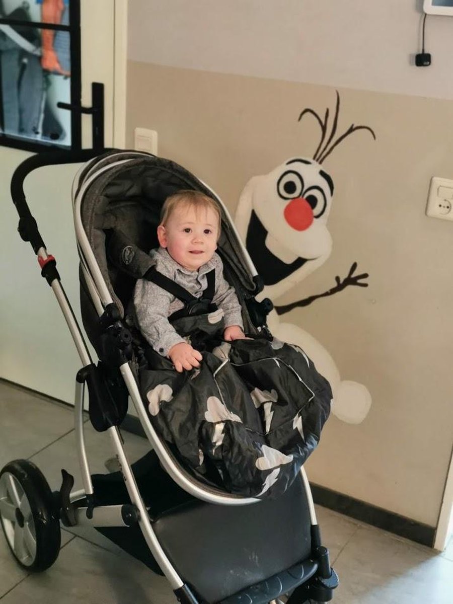 kids kinder Voetenzak rolstoel beenwarmer scootmobiel kinderbeenzak Wheelchair Cosy Silver LIghtning Been warmer