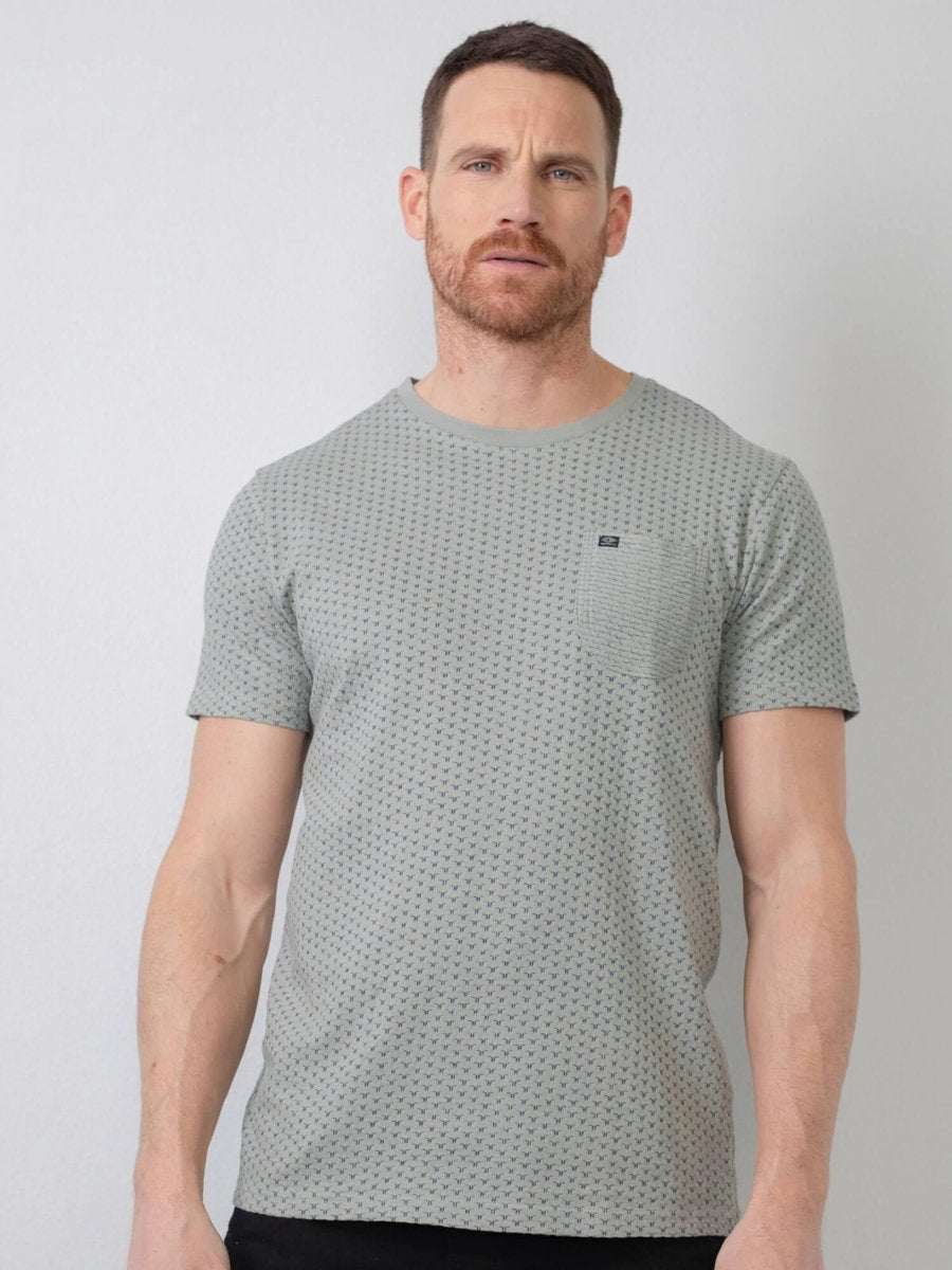 Petrol Industries - Heren All-over print t-shirt - Groen - Maat XL