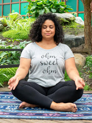 Yogashirt Ohm Sweet Ohm Biokatoen Korte Mouw - M