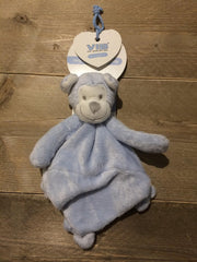 Pluche Aapje Very Important Monkey Knuffeldoekje Blauw