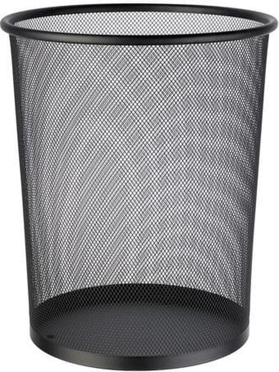 Papierbak Alco metaal 15l. - zwart
