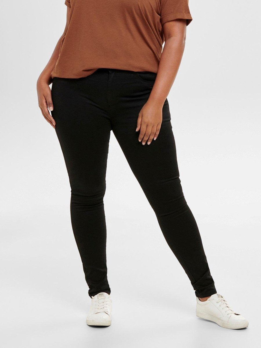 Only Carmakoma Caraugusta Broek/Jeans Zwart Maat W46/L32