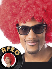 12 stuks: Pruik Afro - rood