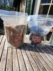 Assortiment rodewijnvaten chunks / rookmot