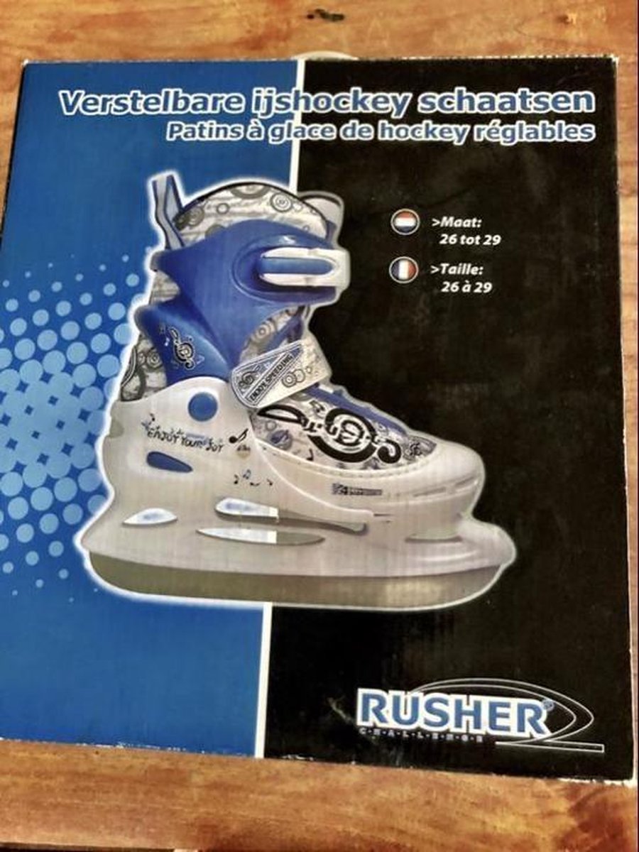 Rusher verstelbare Ijshockey schaatsen maat 26-29