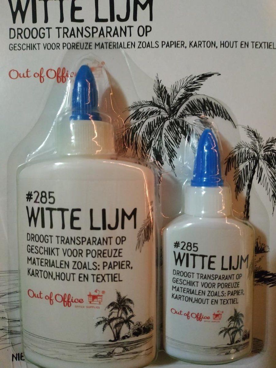 Out of Office - Witte lijm - Droogt Transparant op