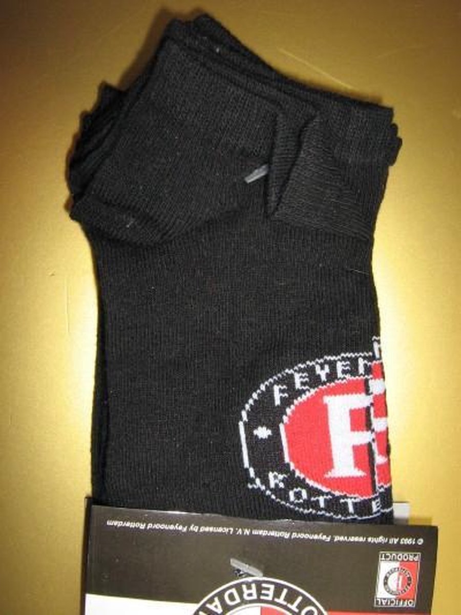 Feyenoord Enkelsokken Zwart (3-pak)