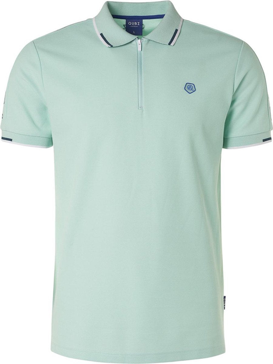 Polo Pique Sleeve Print Q01370420 058 Mint