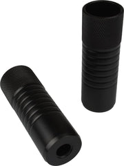 BMX Axle Pegs Set 38mm - 10/14mm - Zonder Draad - Zwart