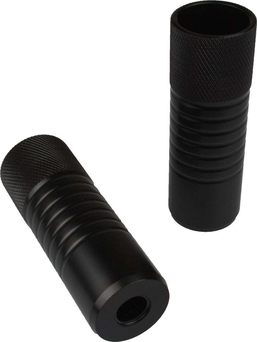 BMX Axle Pegs Set 38mm - 10/14mm - Zonder Draad - Zwart