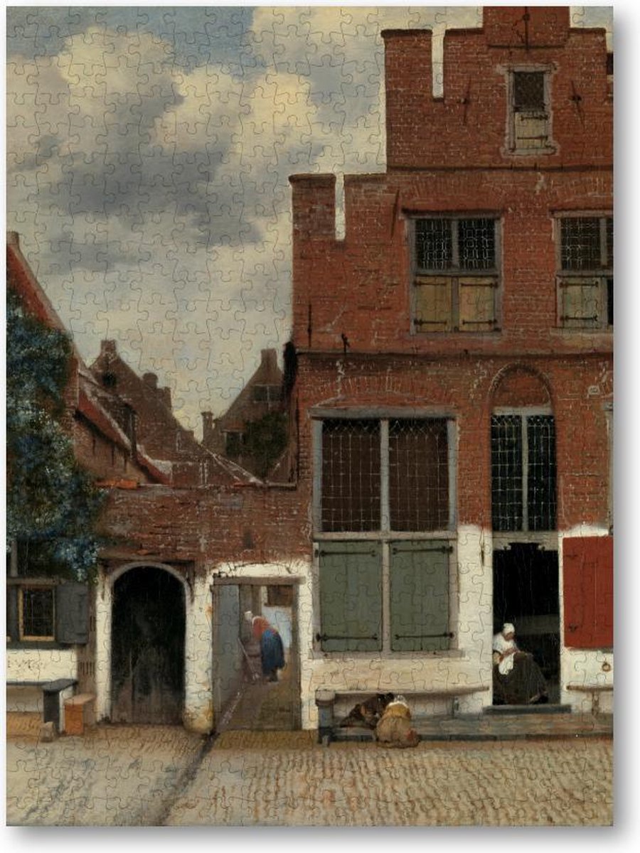 Gezicht op huizen in Delft