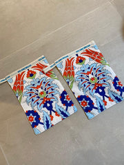ZenXstore Hamam Scrubhandschoen/Kese/Peelinghanschoen geschikt voor lichaams-scrub ontdoen van dode huidcellen- patroon
