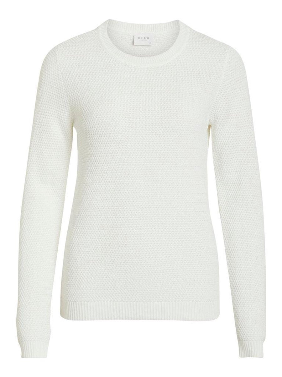 Vichassa L/s Knit Top-noos 14041979 Pristine