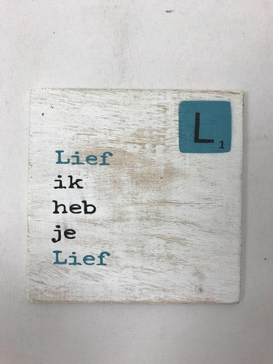 Onderzetter 10x10 cm Lief