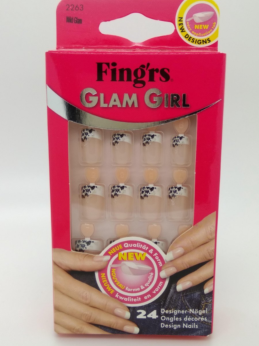 Fing'Rs Glam Girl - 24 stuks - Nepnagels "Wild Glam"