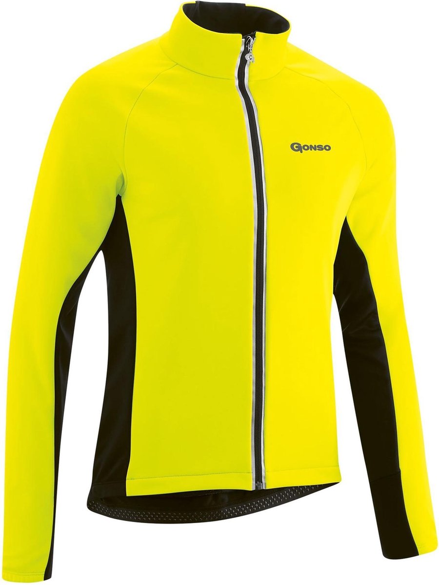Gonso Fietsjack - Maat M  - Mannen - geel