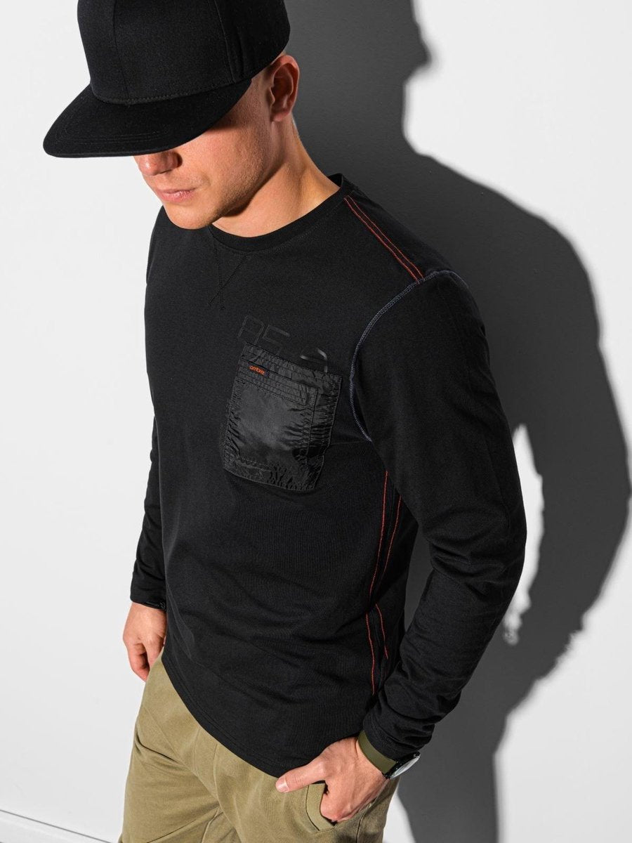 Heren - Longsleeve - Zwart - L130-6