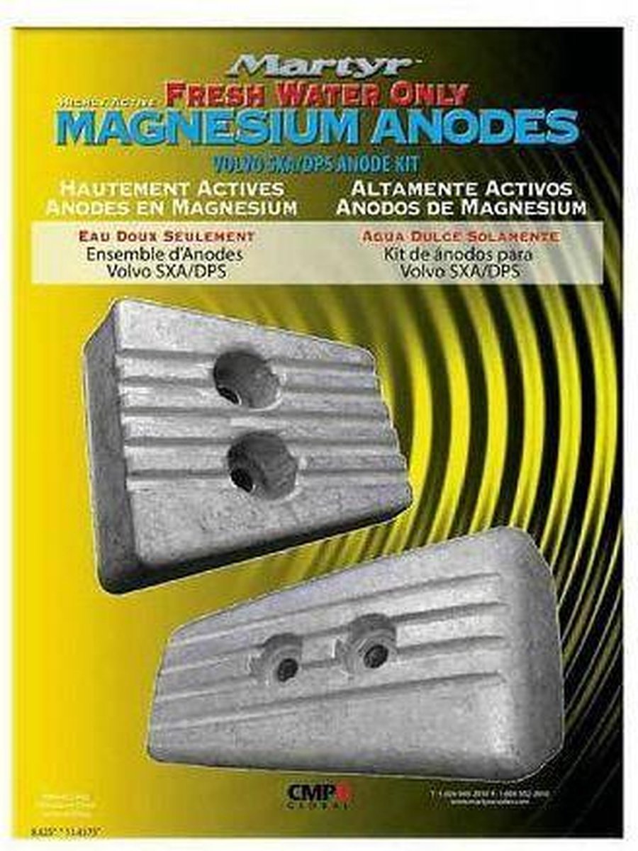 Volvo Penta SX-A Anodeset Magnesium - Martyr