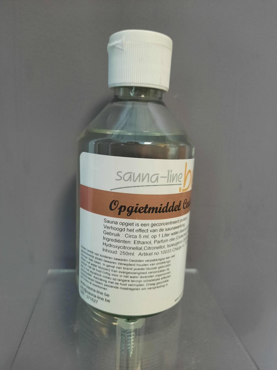 sauna opgietmiddel  cederhout 250 ml - sauna geuren