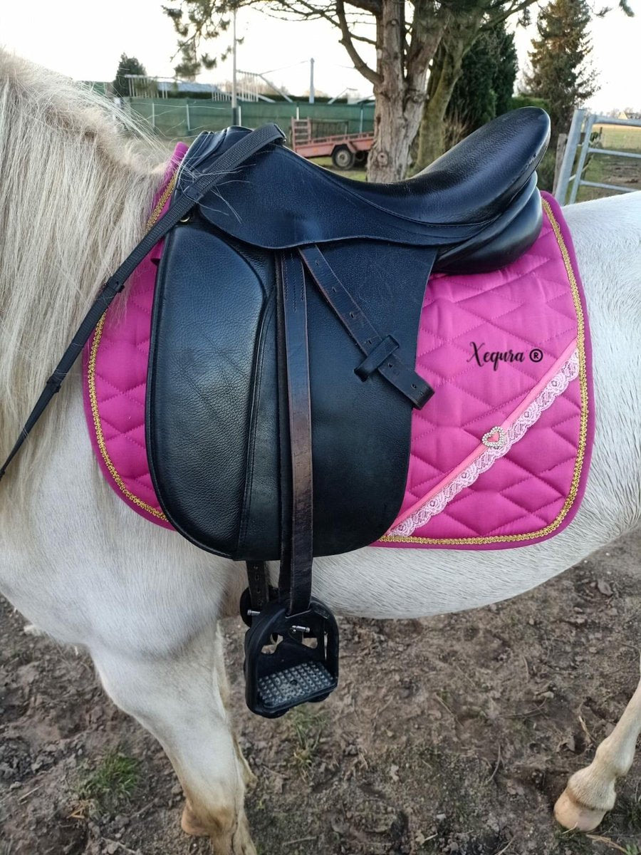 Veelzijdigheid zadeldek Pink - PONY   - Dekje- Handmade - Roze - Pink - Recreactie - Wedstrijd - Paard - pony - dressuur - springen