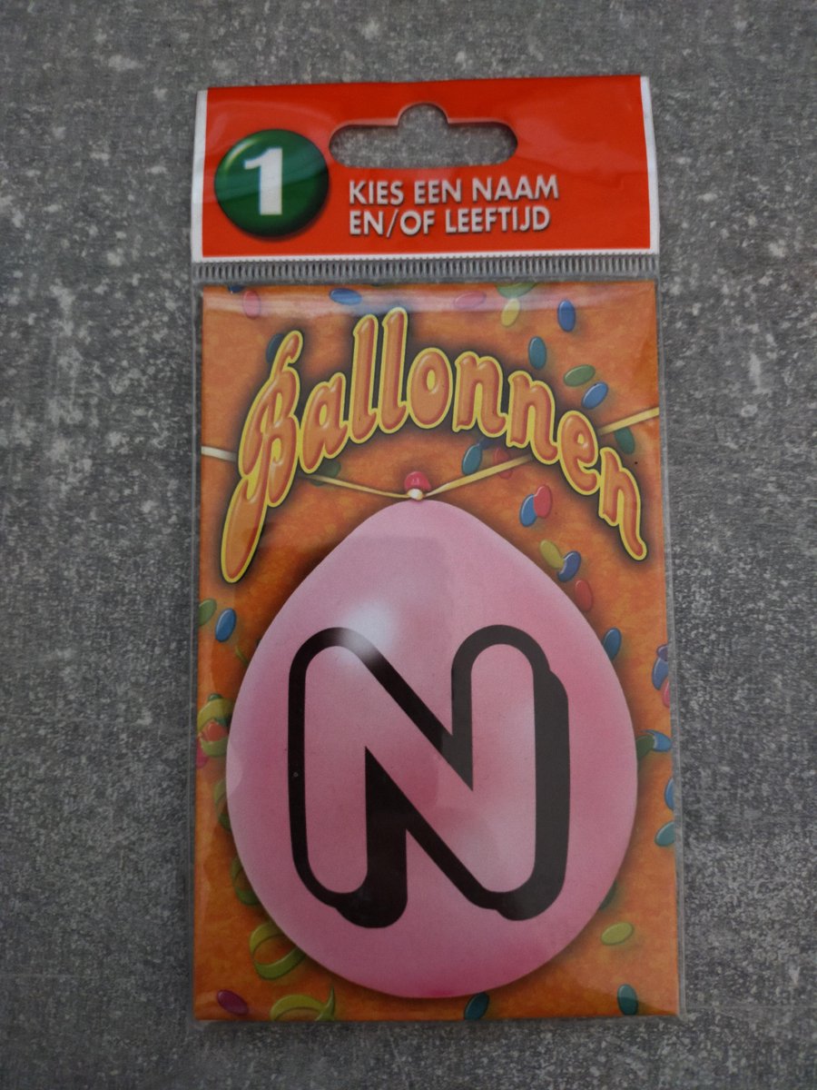 Ballon Letter N