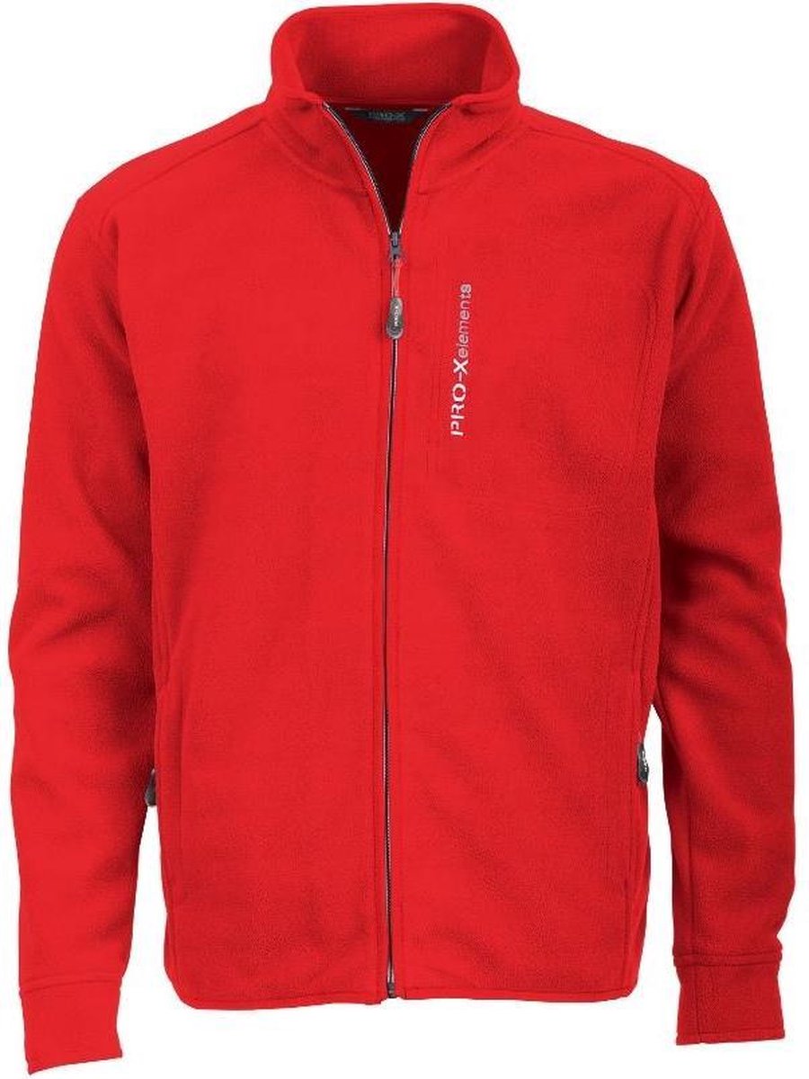 Pro-x Elements Outdoorvest Ohio Heren Fleece Rood Maat L