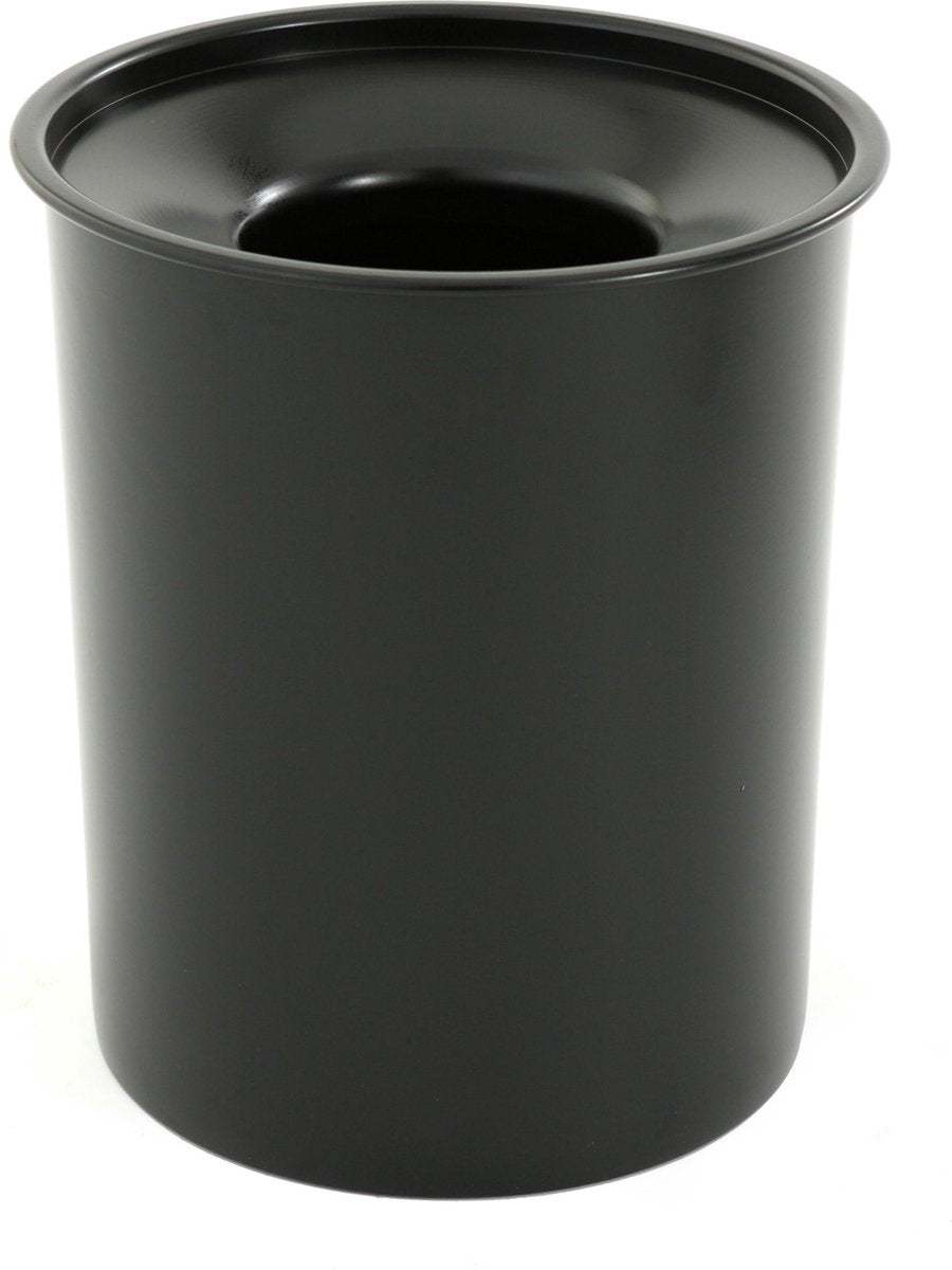 V-part Vlamdovende prullenbak 20L zwart