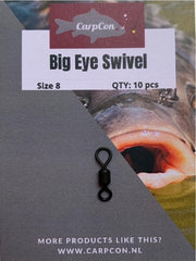 Big Eye Swivel Size 8 - 10 stuks - Wartel