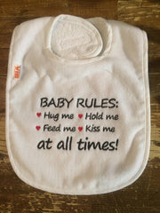 Slab Wit 'Baby Rules: Hug Me Hold Me Feed Me Kiss