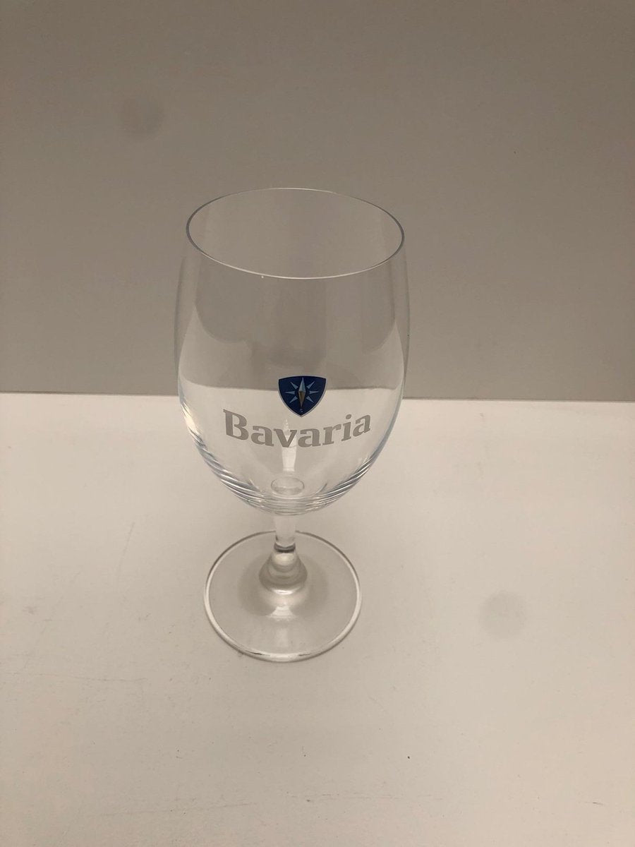 Bavaria 6x 25cl bierglas op voet bierglazen bokbierglas bokbierglazen