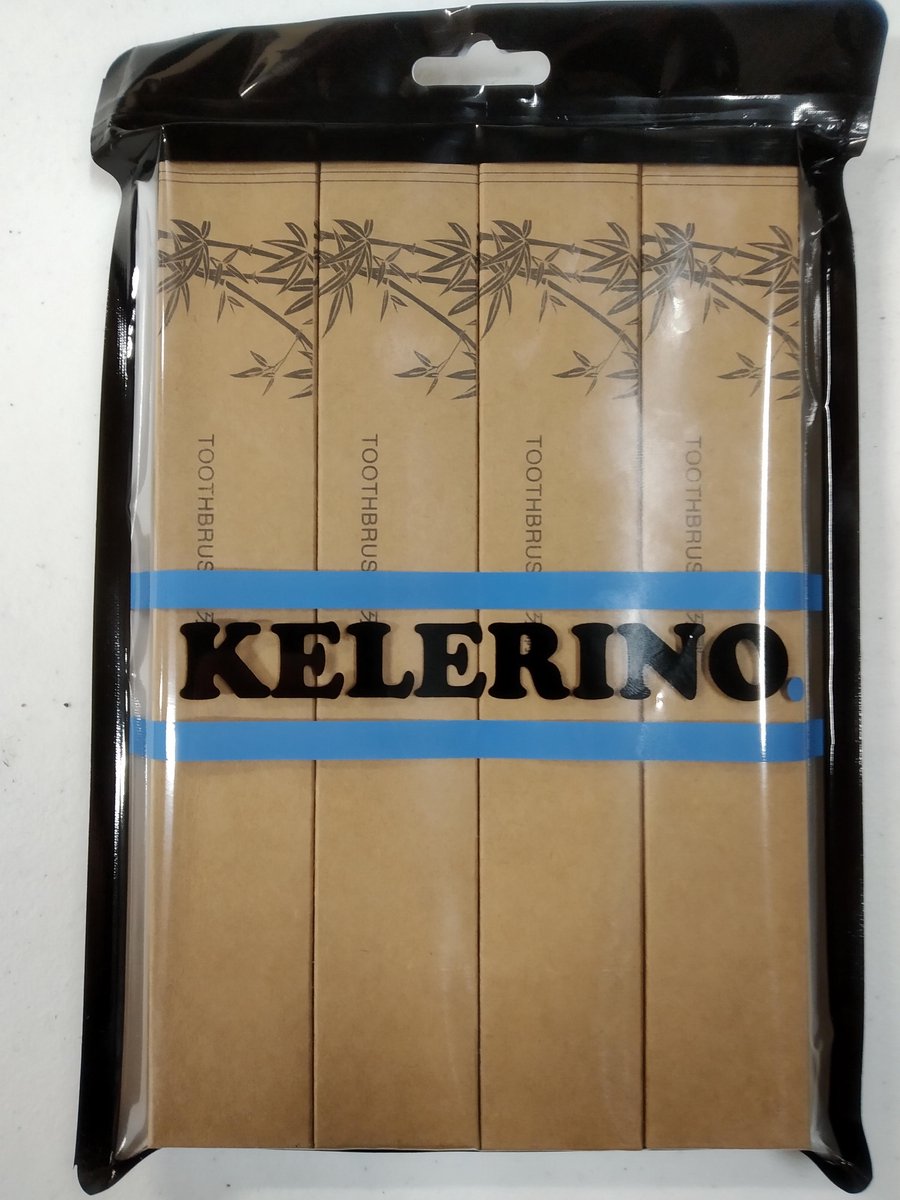 KELERINO. Bamboe Tandenborstel Zacht/medium - 16 stuks